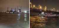 VIDEO | Hay cuatro embarcaciones a la deriva en el río Guayas