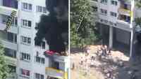 Noticia: VIDEO: Niños saltan de un tercer piso para huir de un incendio VIDEO: Niños saltan de un tercer piso para huir de un incendio