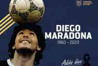 Noticia: ¡URGENTE! FEF declara luto nacional por muerte de Maradona ¡URGENTE! FEF declara luto nacional por muerte de Maradona
