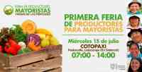 Noticia: Hoy se se realiza la primera Feria de Productores para Mayoristas en Latacunga Hoy se se realiza la primera Feria de Productores para Mayoristas en Latacunga